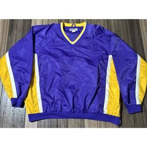 Vintage No Logo Tonix LA Lakers Colors 4XL Windbreaker Jacket 90s Y2K